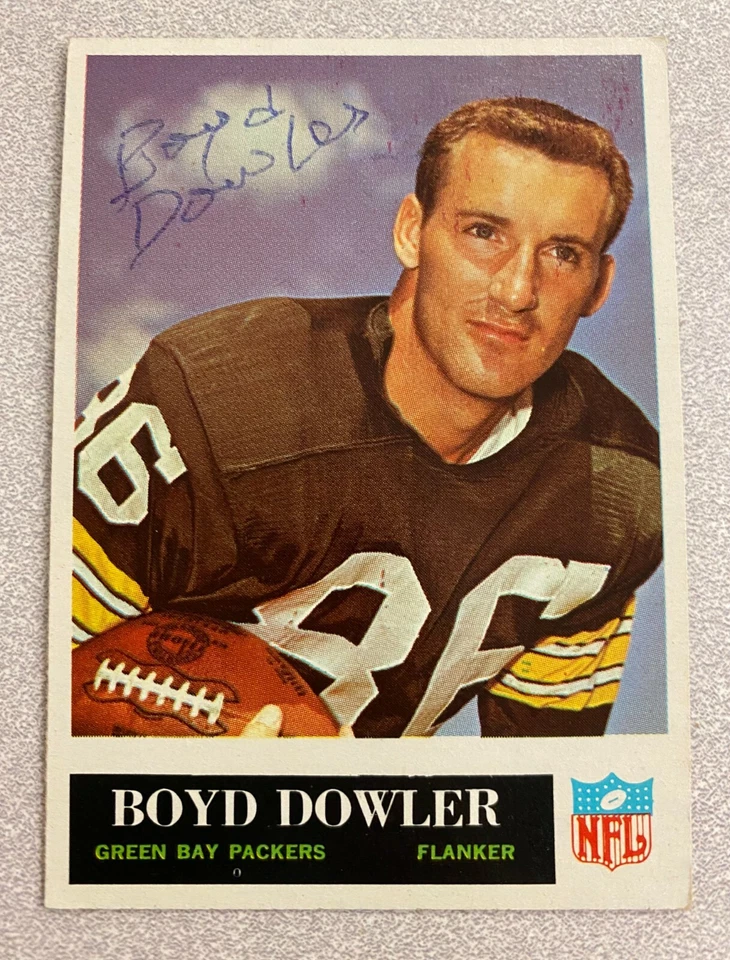Boyd Dowler signed GREEN BAY PACKERS card   1965 Philadelphia - Image 1 of 1