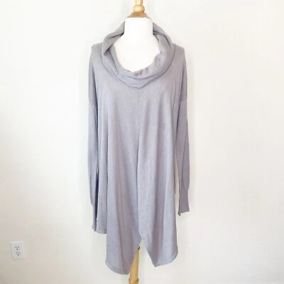 RD стиль капот шеи Sharkbite кромки отверстие для большого пальца манжеты серый свитер M - Изображение 1 из 4