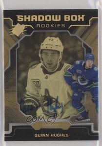 2019-20 SPx Shadow Box Rookies /75 Quinn Hughes Tier 2 #S-QH Rookie Auto RC