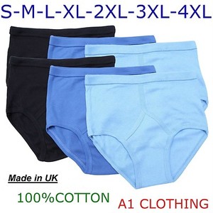 3, Men's Y-Fronts Underpants, 100% Pure 