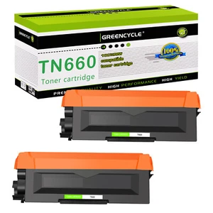 2PK TN660 Toner Cartridge High Yield Compatible for Brother DR/TN630 HL-L2380DW - Picture 1 of 24