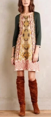 Anthropologie Knitted & Knotted  Lanka Beaded Sweater Dress Tunic Size XS - Image 1 of 4