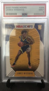 JAMES WISEMAN PSA 9 2020 PANINI NBA HOOPS BASKETBALL #205 ROOKIE CARD RC 3421 - Picture 1 of 2