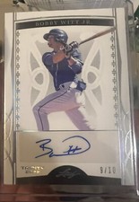 2022 LEAF TRINITY BOBBY WITT JR.  AUTOGRAPH AUTO ROOKIE CARD 9/10 SSP