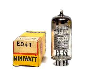 EB41 PHILIPS MINIWATT DOUBLE DIODE DETECTOR TUBE NEW QTY-1 - Picture 1 of 4