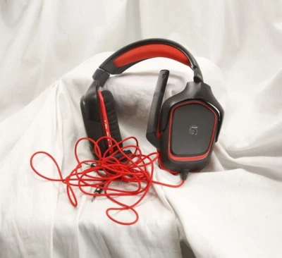 Logitech G230 Auriculares Estéreo para Juegos con Micrófono PC XBOX PS4 - Negro/Rojo, Probado Foto 1 de 4