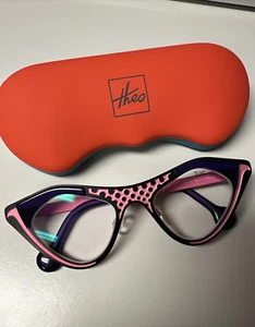 Theo Brillengestell Limited Edition Liz Rosa Lila Deko  - Bild 1 von 9