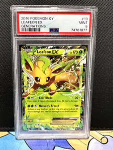Leafeon EX 10/83 XY Generations Holo Rare Pokemon - PSA 9 MINT
