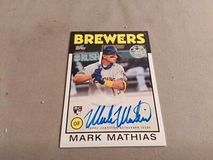 2021 Topps Baseball No 86B MMA Mark Mathias Autograph - Picture 1 of 2
