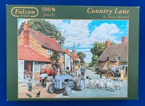 Falcon Deluxe 🧩 500 Piece Jigsaw 'Country Lane' by Trevor Mitchell -Grey Fergie