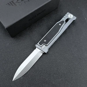 D2 Klinge Klappmesser G10 Griff Taschenmesser Camping Tactical Rettichmesser - Bild 1 von 19