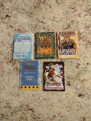 Vintage MTG Magic Rule Books Strategy Guide  Tempest Portal Urzas Legacy Lot 5 - Image 1 of 4