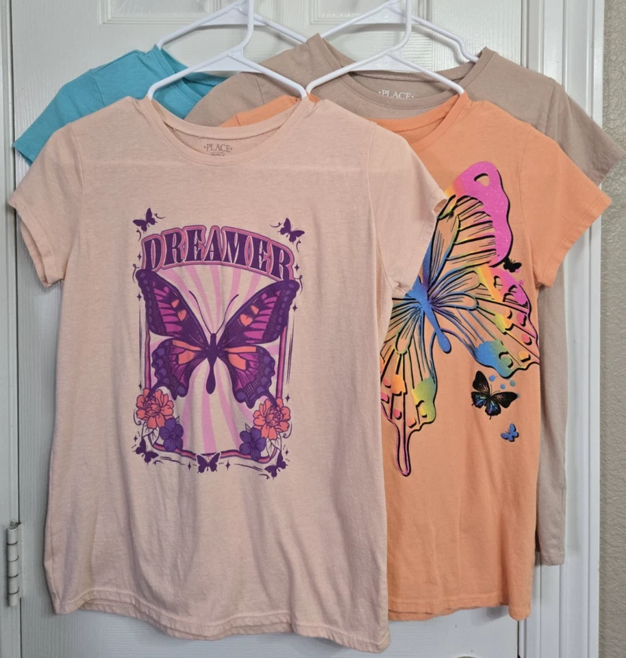 *4* Girls The Children's Place Short Sleeve Graphic T-Shirts, Size XXL (16) - Image 1 of 4