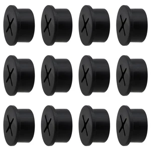12-Pack 1-Inch Flexible Cable Grommets for Desk and Table Wire Management - Picture 1 of 12
