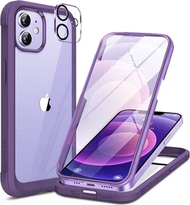 Miracase Glass Series for iPhone 12/12 Pro - Full-Body Rugged Protective Case - Photo 1 sur 7
