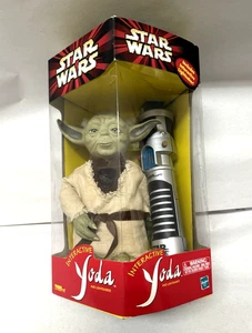 Sable de luz interactivo Yoda Jedi Star Wars sable de luz Hasbro Tiger Electronics - Imagen 1 de 4