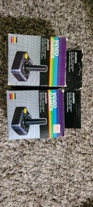 Two Vintage 1983 Gemini Joystick VG170 Atari 2600 c64 Yellow Button New With Box - Picture 1 of 6