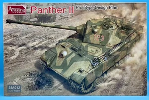 Amusing Hobby AH 35A012 1/35 Panther II Prototype Design Plan Brand New - Picture 1 of 8