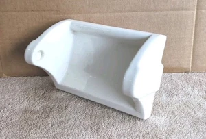 Antique White Porcelain Toilet Paper Holder Stae-Fast 1920s Willette Corp  - Picture 1 of 12