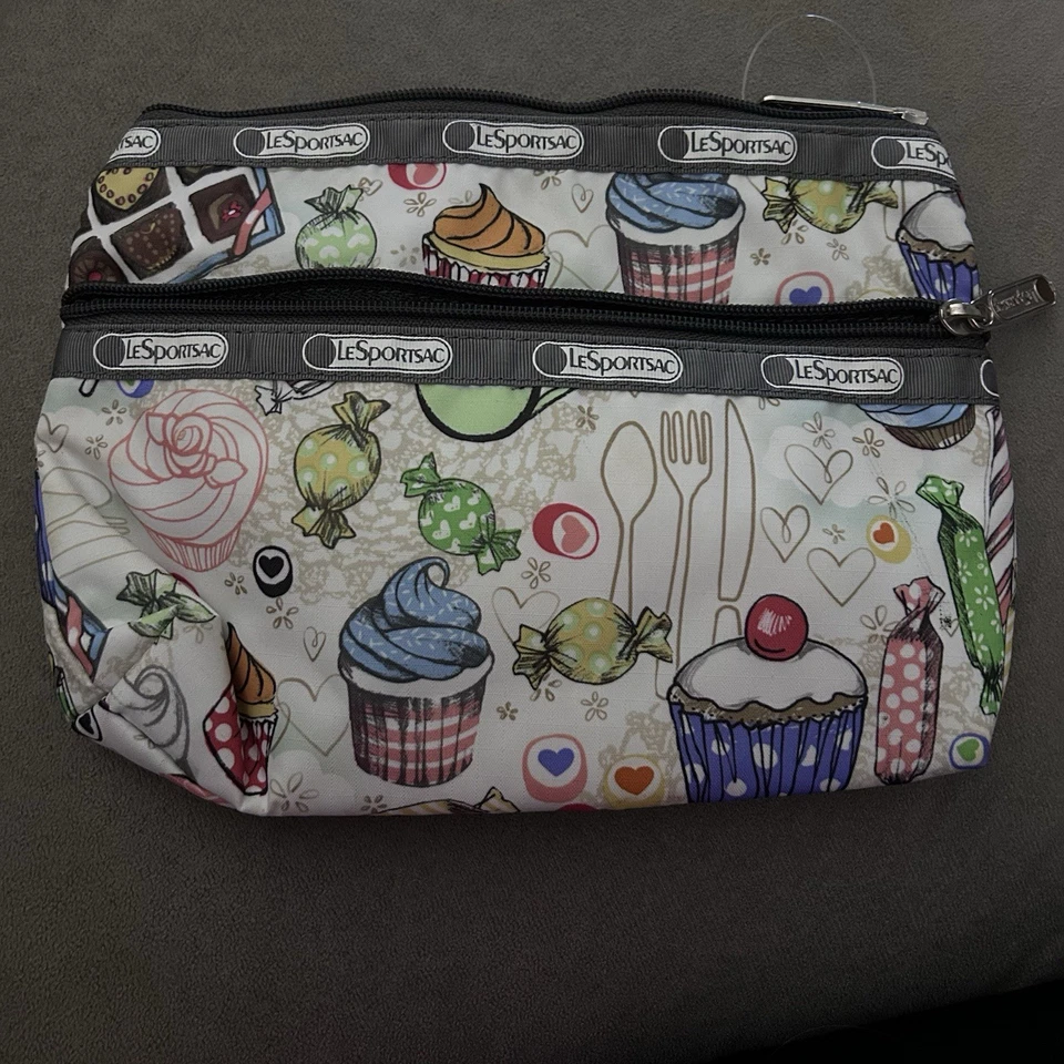 Bolsa de cosméticos Lesportsac cierre con cremallera y bolsillo frontal  Foto 1 de 4
