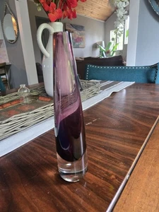 Kosta Boda Sea Glasbruk Purple Vase - Picture 1 of 4