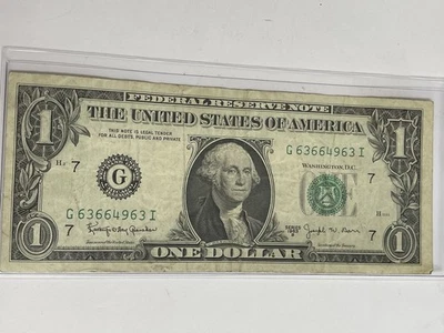 1963-B Joseph BARR NOTE Fancy Aerial Number 63 Book Ends Chicago District - Image 1 of 4