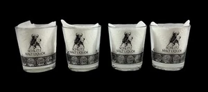 Schlitz Malz Schnaps Gläser Stier schwarzes Band Tumbler Ball Rocks 4er Set - Bild 1 von 3