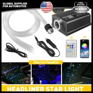 1/2SET 500pcs*0.75mm*3m Fiber Optic For Headliner Star Light Roof Twinkle Light - Picture 1 of 23