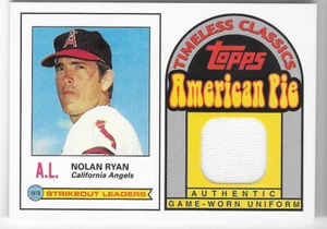 NOLAN RYAN 2001 TOPPS AMERICAN PIE GAME-WORN JERSEY CARD! - Picture 1 of 1