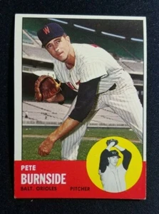 1963 Topps Baseball #19 Pete Burnside NM - Picture 1 of 2