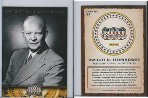 2012 Panini, Americana Heroes, #34 Dwight D. Eisenhower, President - Picture 1 of 1