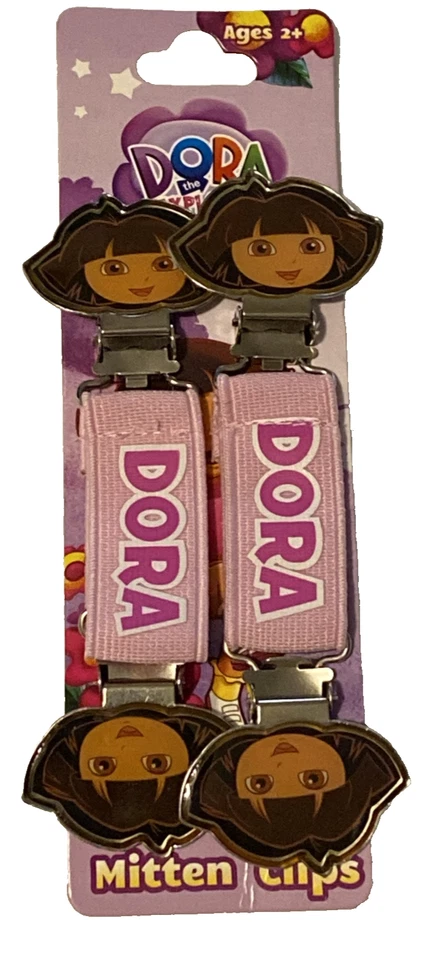Clips de manopla Dora The Explorer color rosa para edades 2+ Nick Jr. NUEVO Foto 1 de 4