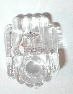 50 PIEZAS clips de soporte de espejo de pared transparente para tornillos de cabeza ovalados de vidrio de 1/4" incluidos * - Imagen 1 de 1
