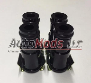 Set of 4 1.0" Tall Fuel Injector Top Hat Extender Black 14mm 14 camaro mustang - Picture 1 of 1