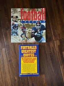 Football Legends by Garber and Football's Greatest Quotes by Chieger & Sullivan - Picture 1 of 3