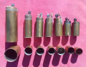 Lot de 9 Briquets De Poilus Cylindriques ! - Imagen 1 de 6