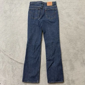 De colección Levis Para Hombres 32x35 Azul 517 Bootcut Naranja Pestaña Años 90 Hecho en EE. UU. No Lavado - Imagen 1 de 13