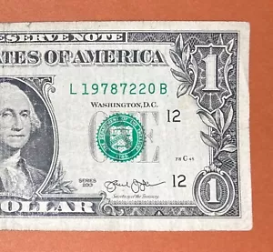 1978 July 22 (L 19787220 B) Birthday Note $1 One Dollar Bill ( 1978 / 7 / 22 _) - Picture 1 of 3