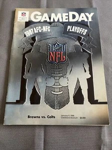 Vintage NFL Game Day Program 1988 Cleveland Browns Vs Indianapolis Colts - Picture 1 of 3