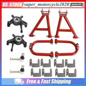 Kit de nudillos de dirección brazo oscilante amortiguador inferior superior de suspensión para ATV Quad Go Kart - Imagen 1 de 13