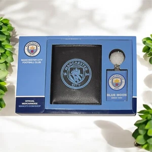 Brand New Official Man City Wallet And Keyring Gift Set. - Picture 1 of 2