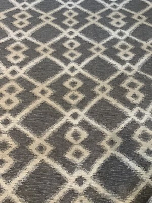 4.4 YDS Robert Allen Ikat Tapestry Socorro Twine Woven Upholstery Fabric 225328 - Image 1 of 4