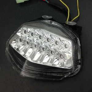 Clear LED Rear Brake Signal Tail Light Fit Kawasaki Ninja 250R EX250 2008-2012 - Picture 1 of 7