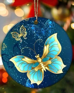 Butterfly Ornaments for Christmas Tree Butterfly Gifts for Women Indoor Hangi... - Picture 1 of 6
