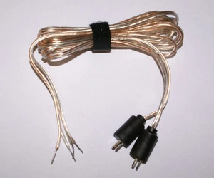 Bang Olufsen Tandberg & Others Speaker Cables 2Pin DIN Male 5ft Pair New READ! - Picture 1 of 2