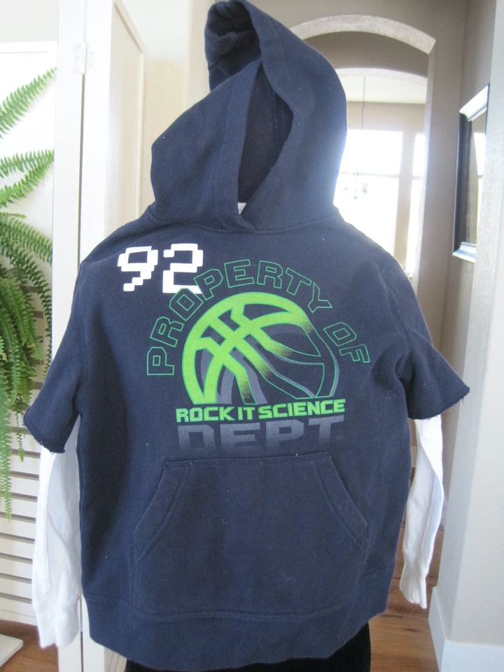 Boys Rock It Science Hoodie Size 6 - Image 1 of 4
