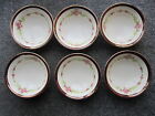 6 Alfred Meakin "rosecliffe" Bowls   18ct Gold Edging, VGC.