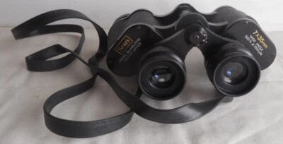Sears Black 7x35mm Wide Angle Coated Optics Zoom Binoculars w/ Carry Case - Image 1 of 4