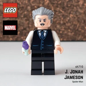 LEGO J. Jonah Jameson SH0710/SH710 Minifigura Spider-Man Marvel - Imagen 1 de 8