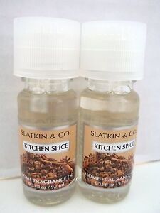 Bath Body Works Slatkin & Co. KITCHEN SPICE Home Fragrance Oil, NEW  x 2 